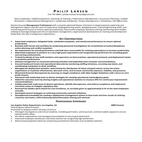 Philip Larsen  Resume 