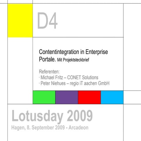 D4 Contentintegration CONET