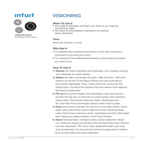 D4D Tools -  The Visioning Tool