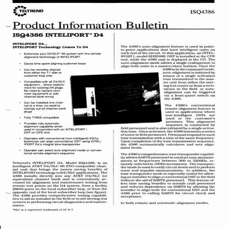 D4 Inteliport   Teltrend