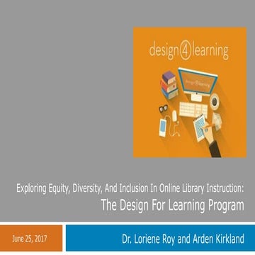 Exploring Equity, Diversity, and Inclusion in Online Library Instruction
