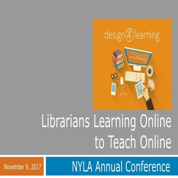 Librarians Learning Online to Teach Online
