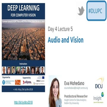 Deep Audio and Vision - Eva Mohedano - UPC Barcelona 2018