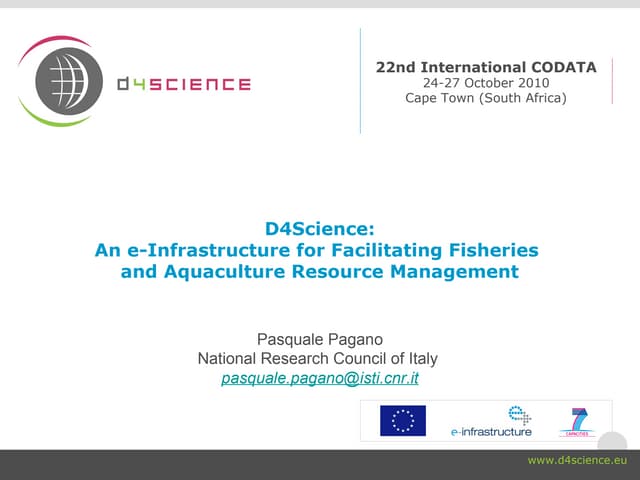 D4science-II Codata