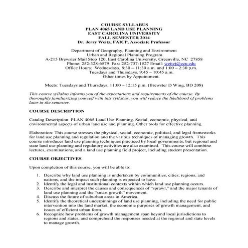 Syllabus PLAN 4065 (2014)