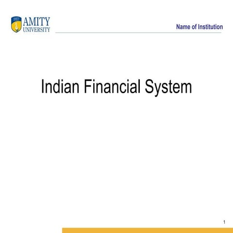 D55b3 Indian Financial System