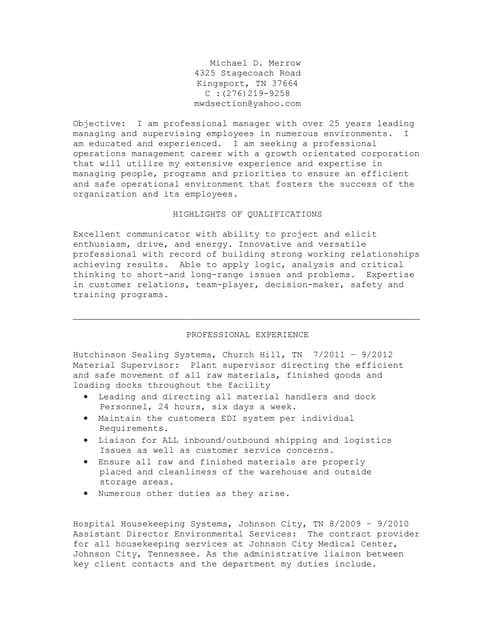Jeremy Vincent Resume | PDF