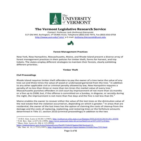 Forest Management Practices | PDF