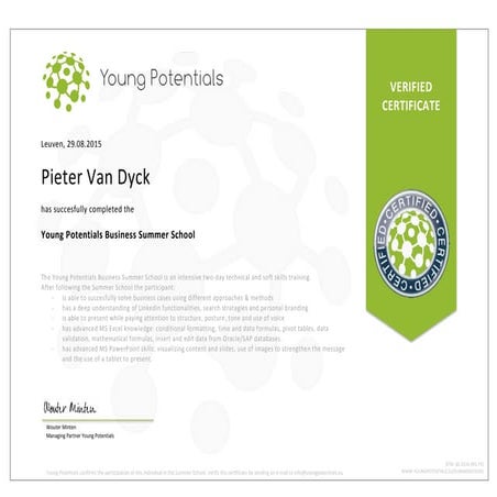 Certificaat.9 | PDF