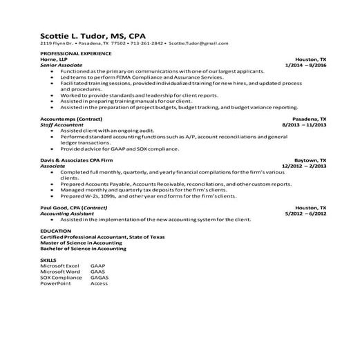 Resume and References | DOCX