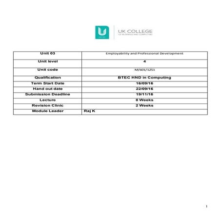 Employability And Professional Development