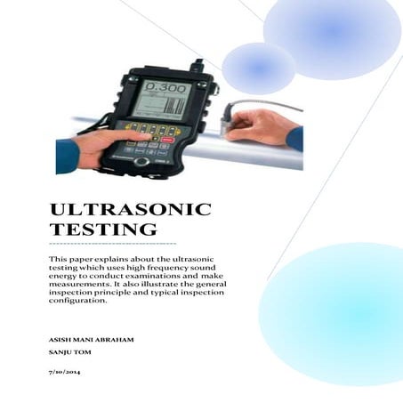 ULTRASONIC  TESTING