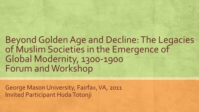 2011 GMU PPT 2011 GMU PPT