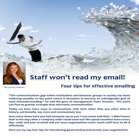 Staff won't read my emails!