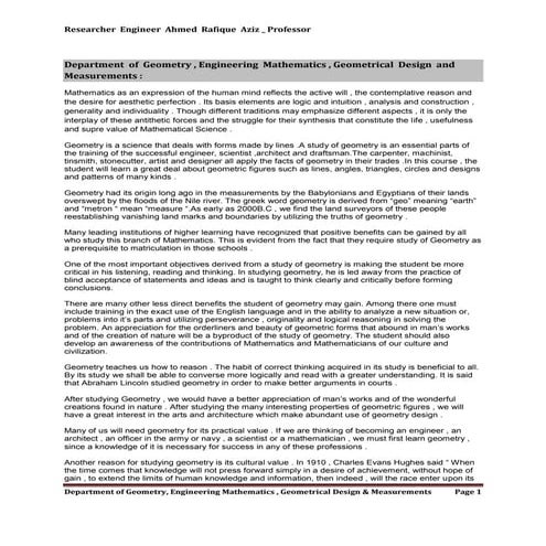 Department  of  Geometry