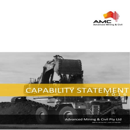 AMC Capability Statement v7 5 2016 | PDF