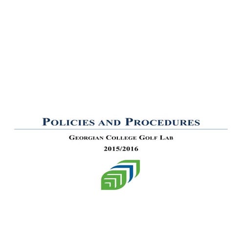 GOLF OPERATIONS MANUAL | DOCX