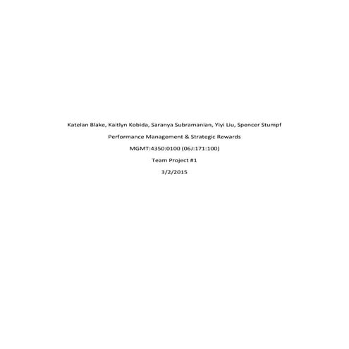 Performance Appraisal Project