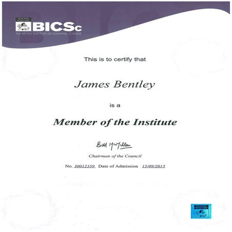 BICSc membership | PDF