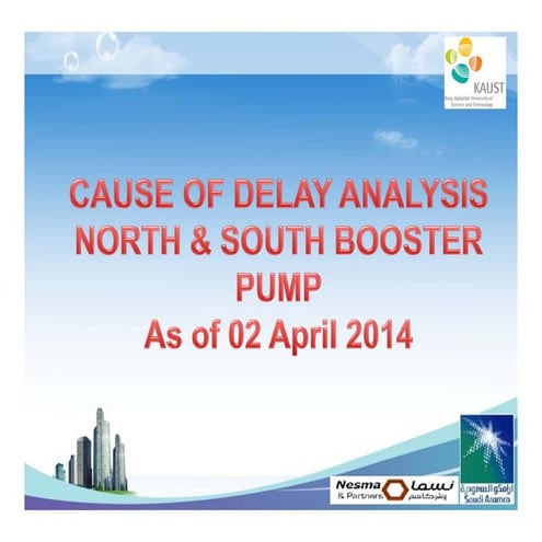 Booster Pump cause of delay analysis