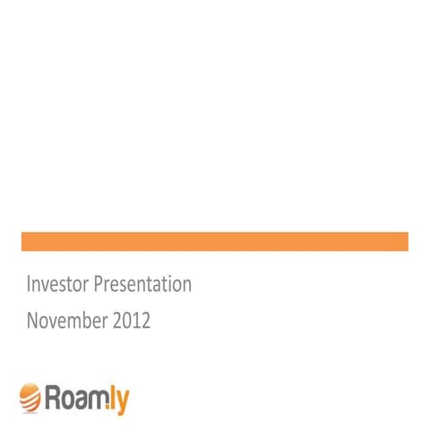 Investor Presentation_2012_Nov - Public