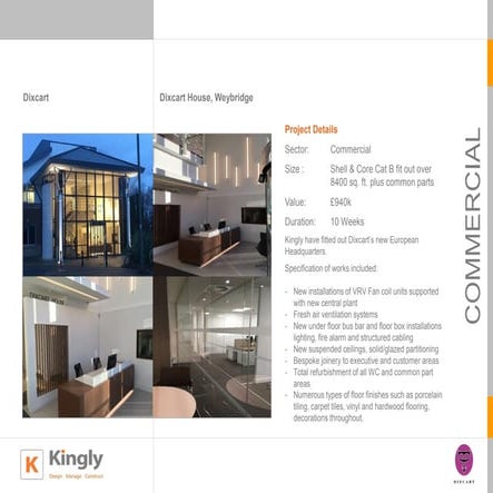 Dixcart House Weybridge 2017 Case Study | PDF