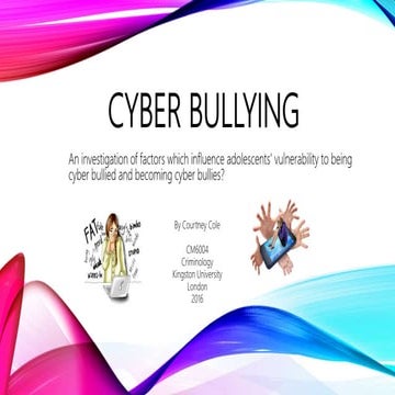 Cyber bullying Presentation