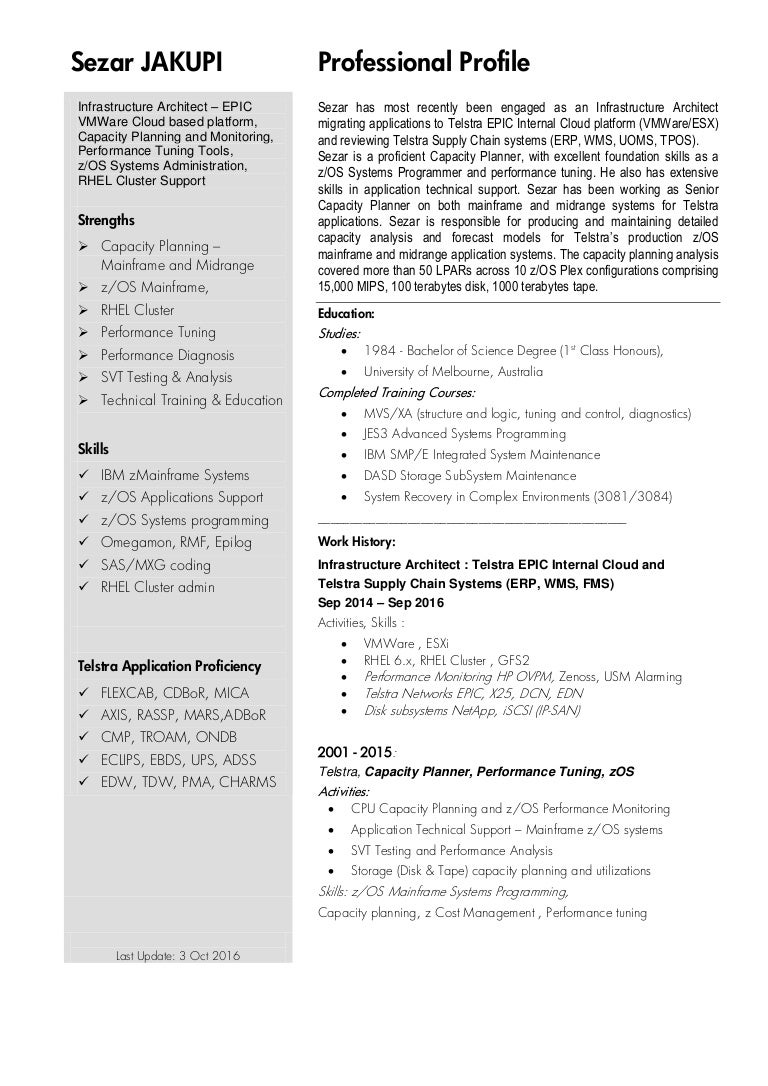 Sezar Jakupi CV Resume Sep 2016 Telstra