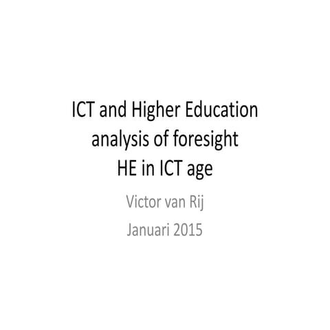 21st Century Higher Education foresight 25 march 2015 [Autosaved]