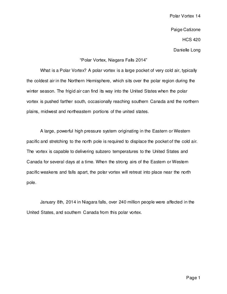 Polar vortex climate change picture