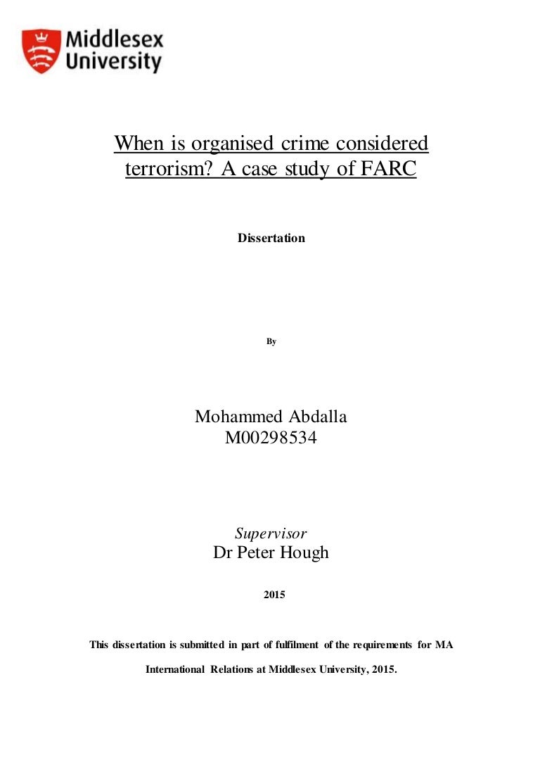 Dissertation in international relations