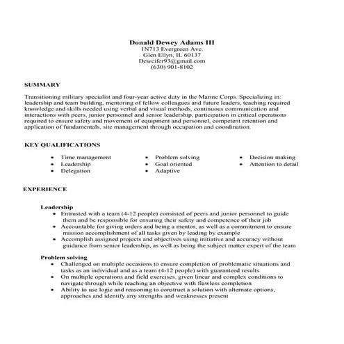 resume rough draft | DOCX