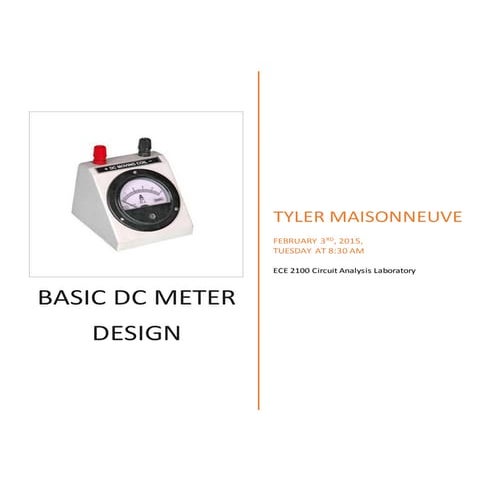 LAB report basic dc meter design