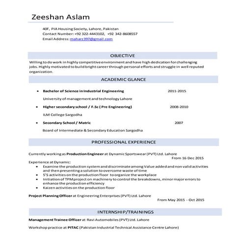 Ammar CV 05-15 | PDF