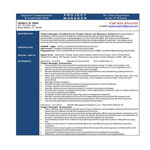 AngelaReedResumeBio112114