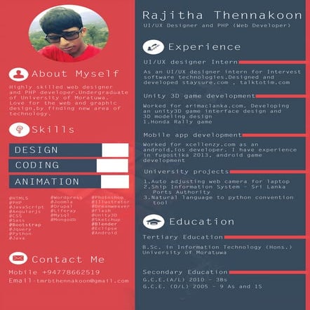 CV_Rajitha - UI-UX | PDF