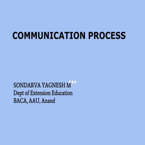 Communication  process