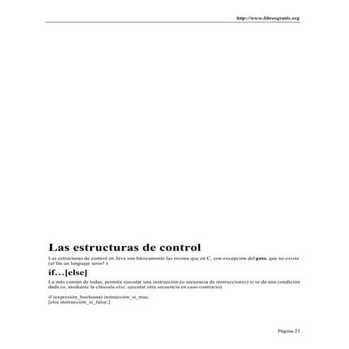 Estructuras de control en Java | PPT
