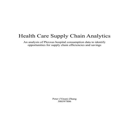 Healthcare Benchmarking Report