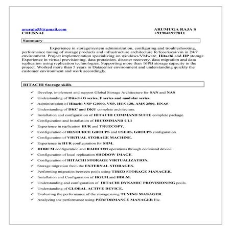 Resume_Storage Admin L2 | DOCX