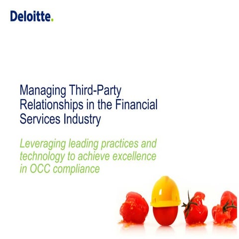FSI_Third Party Risk Management_Deloitte PoV