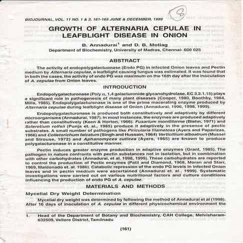 02.Production of Amylase in Aspergillus oryzae | PDF
