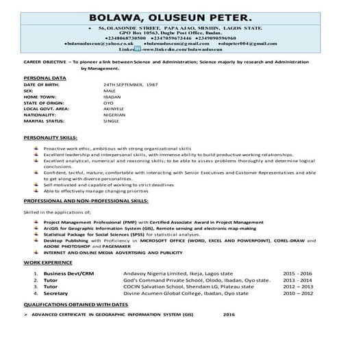 My Recent CV | DOC