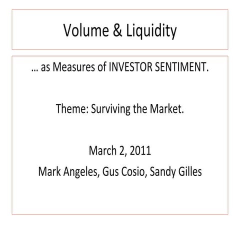 D6 volume and liquidity