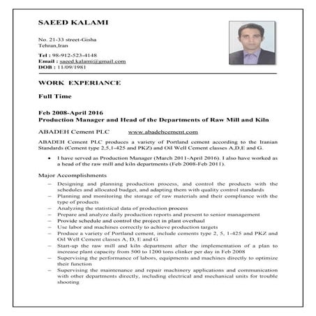 Resume of Ravi Ranjan Kumar (1) | DOC