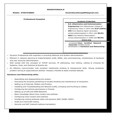 BMS ENGINEER CV | DOCX