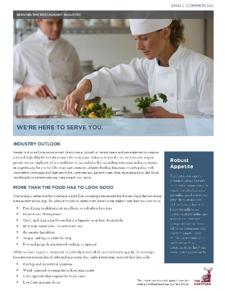 Fact Sheet Restaurants