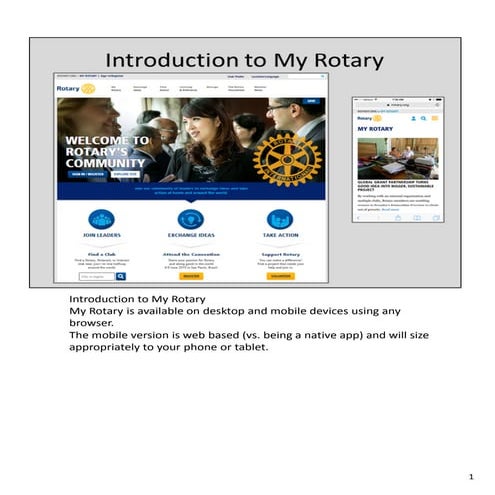 Introduction to My Rotary | PPTX