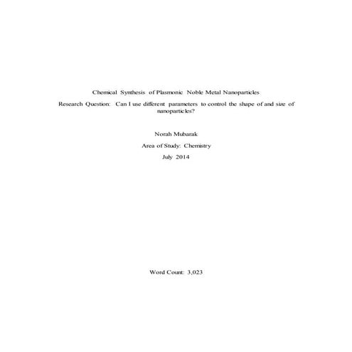 Synthesis and Characterization of Copper Oxide Nanoparticles and its ...