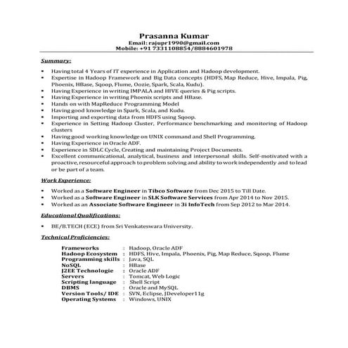 Prasanna Resume